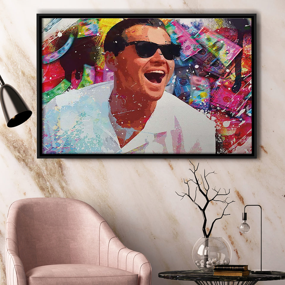 Kill Them With Success And Bury Them With A Smile Motivational Framed Canvas Prints Wall Art - Painting Prints, Wall Decor,Floating Frame