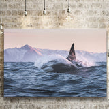 Killer Whale Sunset Dangerous Animal Canvas Prints Wall Art - Painting Canvas, Wall Decor, Canvas Art, For Sale