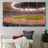 King Abdullah Sport City Stadium, Stadium Canvas, Sport Art, Gift for him, Multi Panels B, Canvas Prints Wall Art Decor