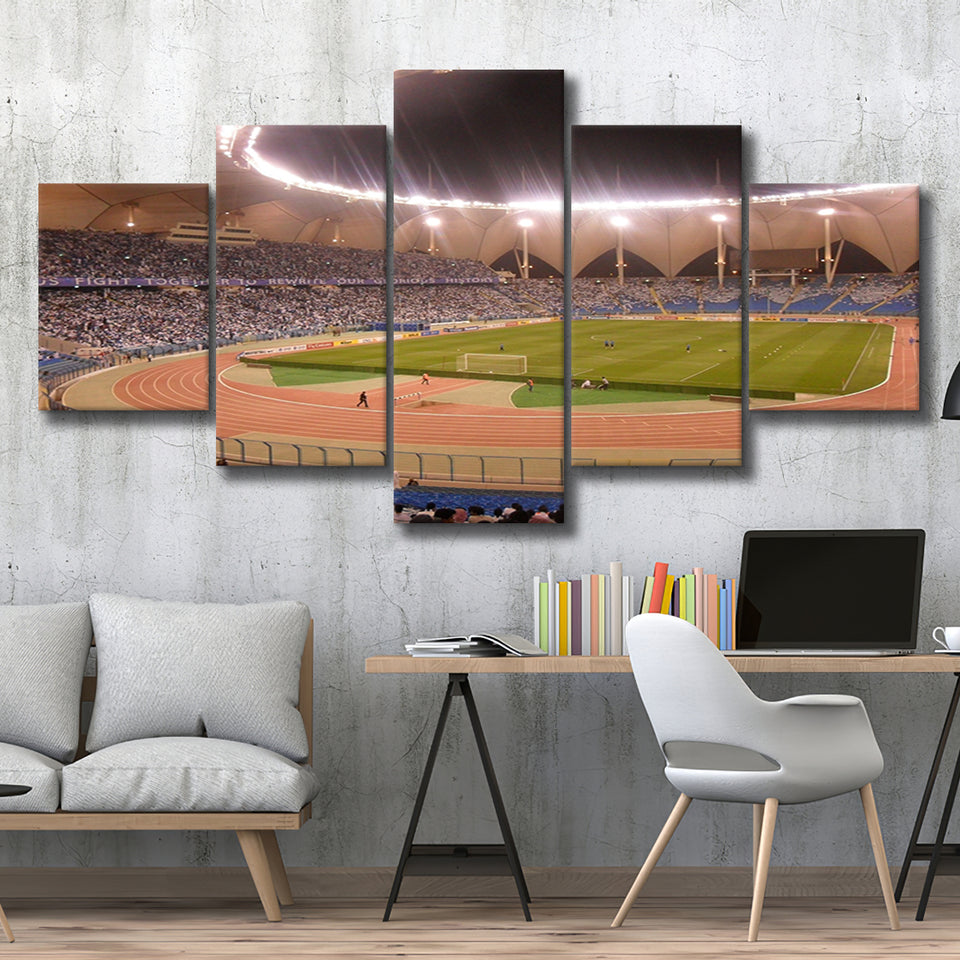 King Abdullah Sport City Stadium, Stadium Canvas, Sport Art, Large Canvas, Multi Panels, Canvas Prints Wall Art Decor