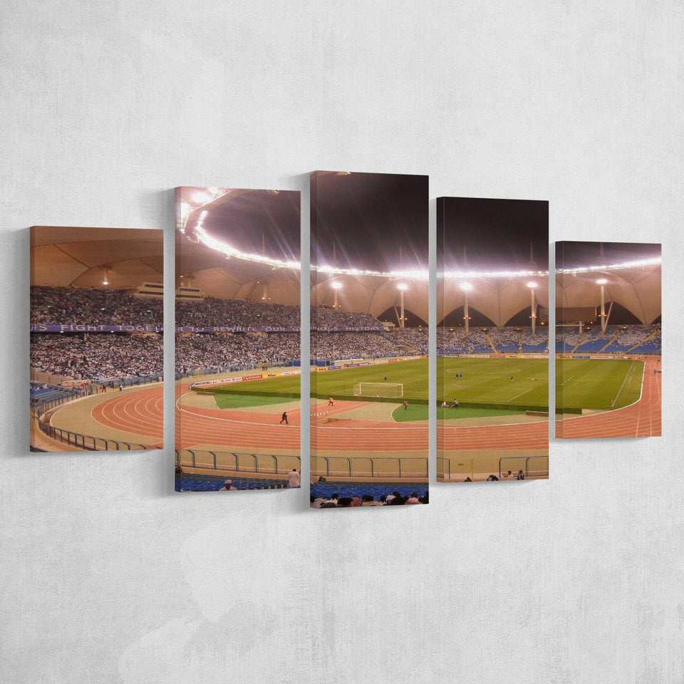 King Abdullah Sport City Stadium, Stadium Canvas, Sport Art, Large Canvas, Multi Panels, Canvas Prints Wall Art Decor