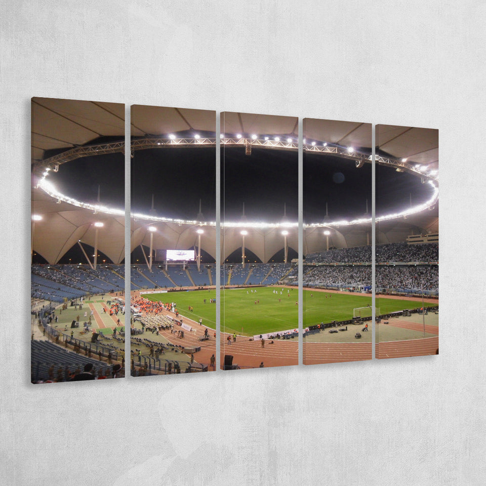 King Fahd International Stadium, Stadium Canvas, Sport Art, Gift for him, Multi Panels B, Canvas Prints Wall Art Decor