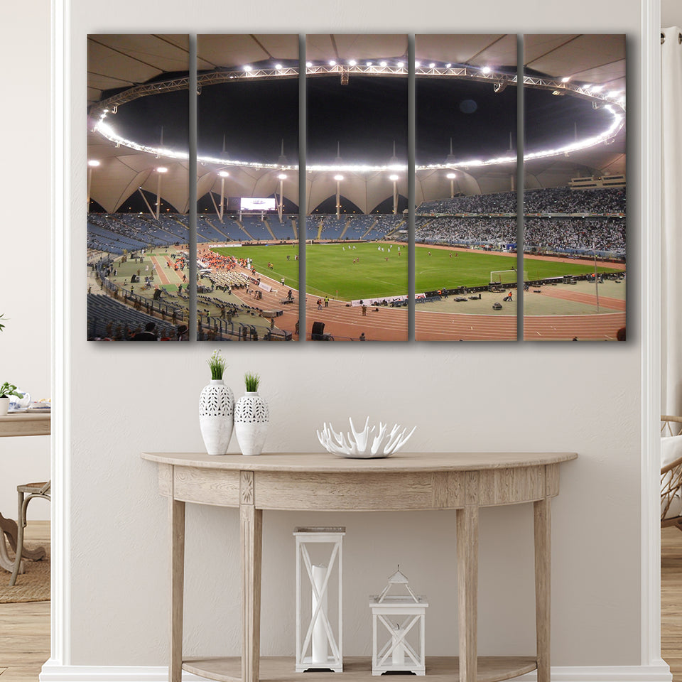 King Fahd International Stadium, Stadium Canvas, Sport Art, Gift for him, Multi Panels B, Canvas Prints Wall Art Decor
