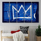 King Crown Modern Art Graffiti Extra Large Canvas Prints Multi Panels B Wall Art Prints Home Decor
