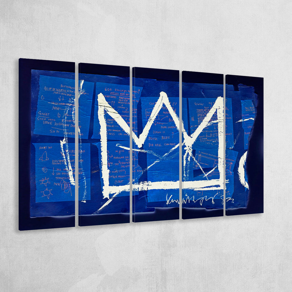 King Crown Modern Art Graffiti Extra Large Canvas Prints Multi Panels B Wall Art Prints Home Decor