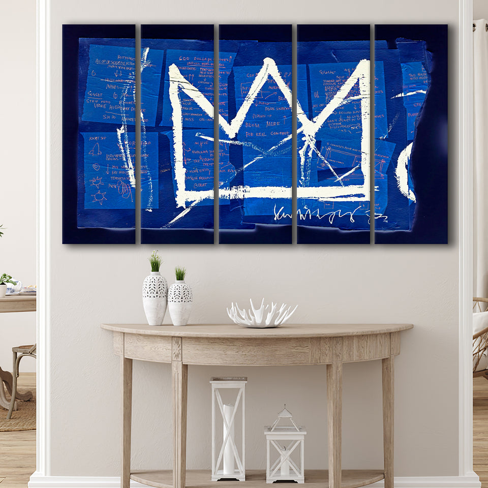 King Crown Modern Art Graffiti Extra Large Canvas Prints Multi Panels B Wall Art Prints Home Decor