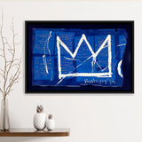 King Crown Framed Canvas Prints Wall Art Decor, Framed Picture, Floating Frame