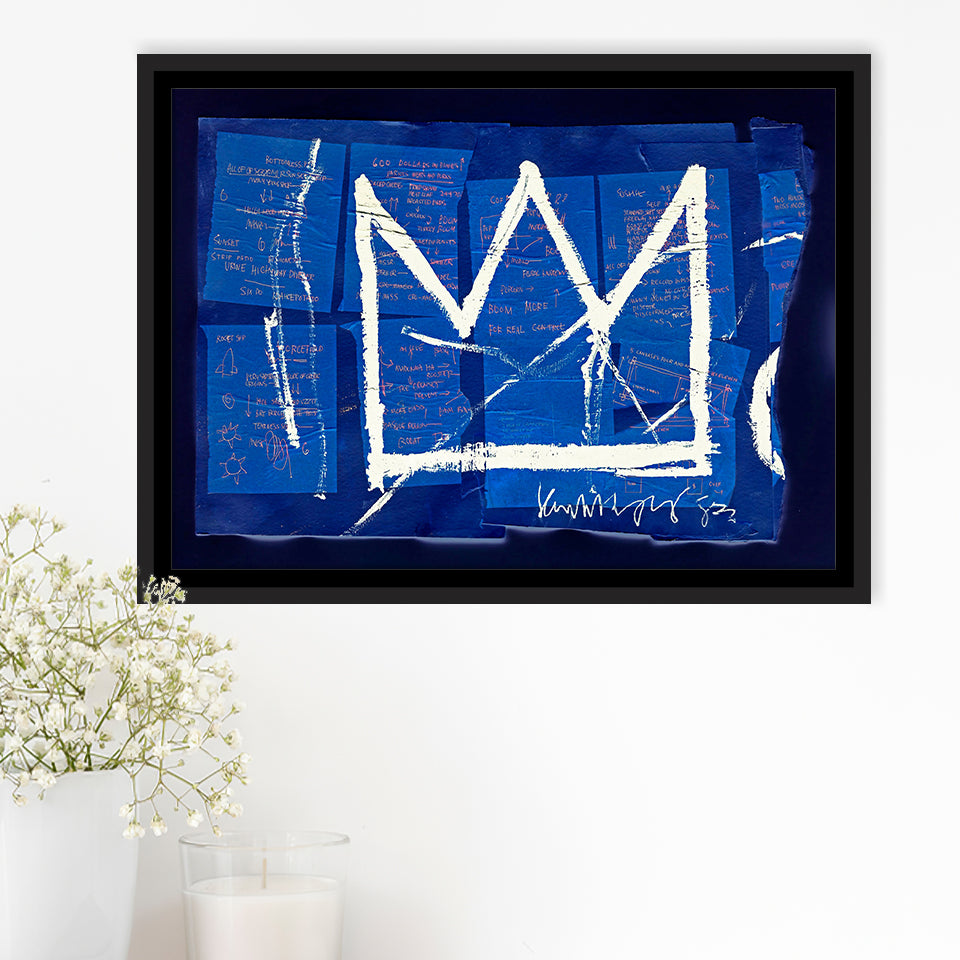 King Crown Framed Canvas Prints Wall Art Decor, Framed Picture, Floating Frame