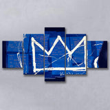 King Crown 5 Piece Canvas Prints Wall Art Decor, Multi Panels, Mixed Canvas