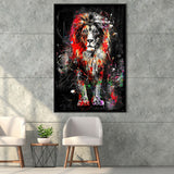 King Of Jungle Graffiti Art Colorful Framed Canvas Prints Wall Art Decor - Painting Canvas, Floating Frame, Framed Picture