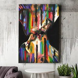 Kiss Colorful Canvas Prints Wall Art - Painting Canvas, Home Wall Decor, Painting Prints, For Sale