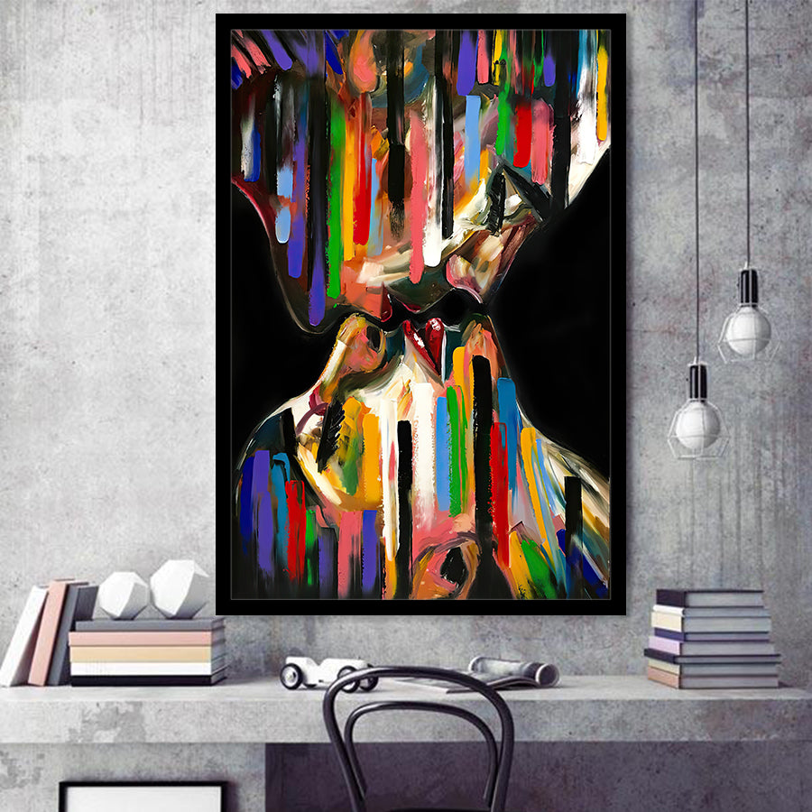 Kiss Colorful Framed Art Prints Wall Decor - Painting Prints, Wall Art, Framed Picture, For Sale