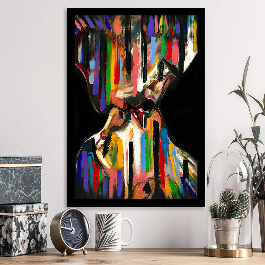 Kiss Colorful Framed Art Prints Wall Decor - Painting Prints, Wall Art, Framed Picture, For Sale