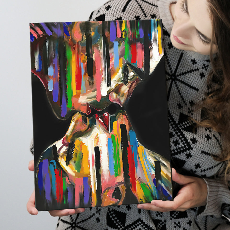 Kiss Colorful Canvas Prints Wall Art - Painting Canvas, Home Wall Decor, Painting Prints, For Sale