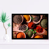 Kitchen Herbs Spices Framed Art Prints Wall Art Decor, Framed Picture, Home Decor