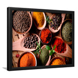 Kitchen Herbs Spices Framed Art Prints Wall Art Decor, Framed Picture, Home Decor