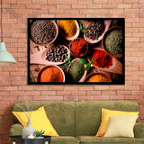Kitchen Herbs Spices Framed Art Prints Wall Art Decor, Framed Picture, Home Decor