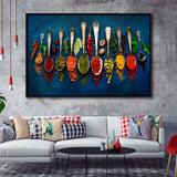 Kitchen Restaurant Decor Kitchen Framed Canvas Prints Wall Art Home Decor - Painting Canvas, Black Frame, Framed Picture