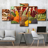 Kitchen Spices Decor Spices Print Spices Large Canvas Prints Multi Panels Wall Art Prints Home Decor