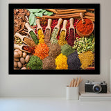 Kitchen Spices Framed Art Prints Wall Art Decor, Framed Picture, Home Decor