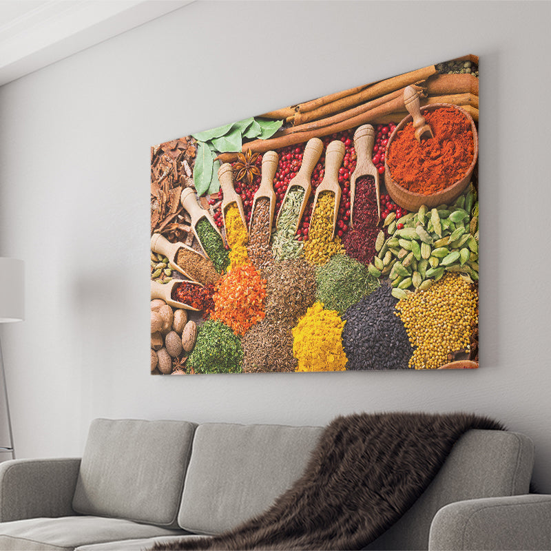 Kitchen Spices Canvas Prints Wall Art Decor - Painting Canvas,Home Decor, Ready to Hang