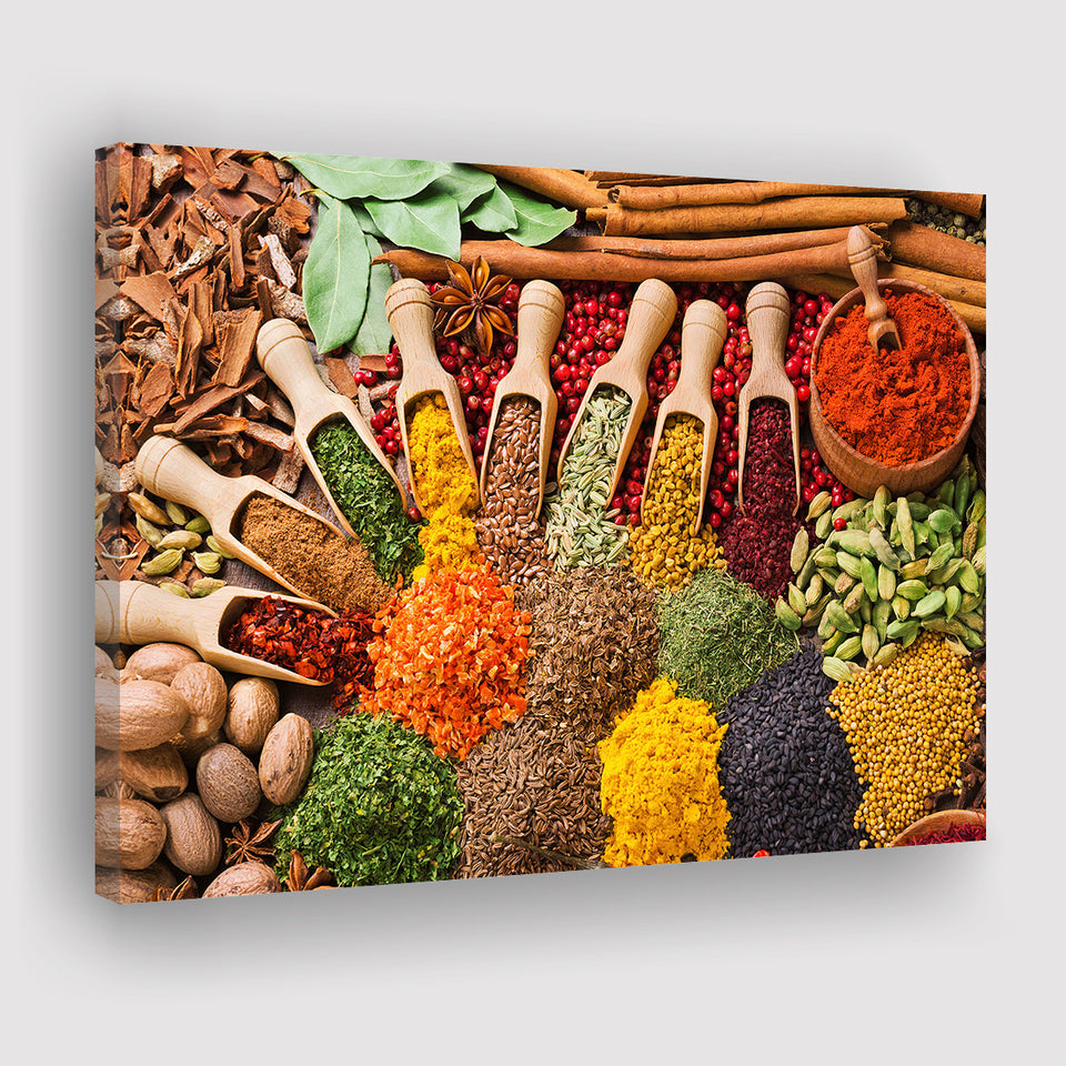 Kitchen Spices Canvas Prints Wall Art Decor - Painting Canvas,Home Decor, Ready to Hang