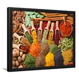 Kitchen Spices Framed Art Prints Wall Art Decor, Framed Picture, Home Decor