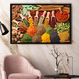 Kitchen Spices Framed Canvas Prints Wall Art Decor, Framed Picture, Floating Frame
