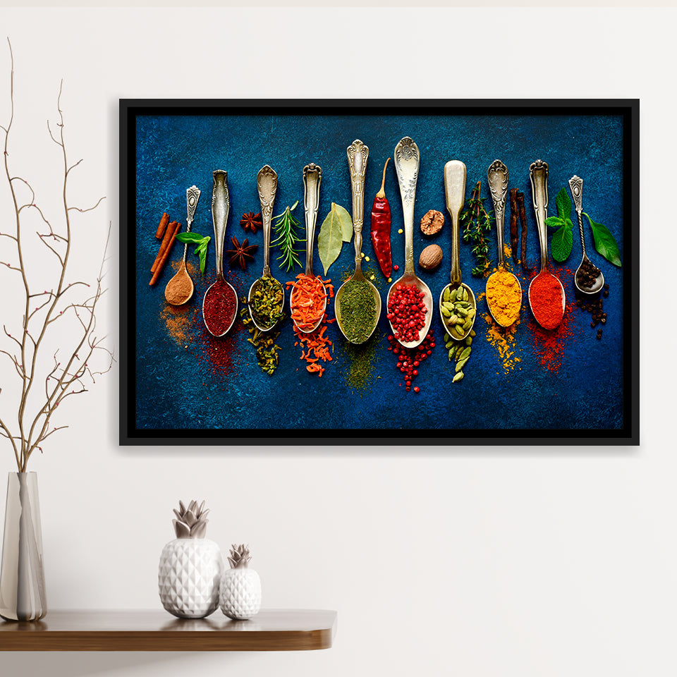 Kitchen Art Print Framed Canvas Prints Wall Art Decor, Framed Picture, Floating Frame