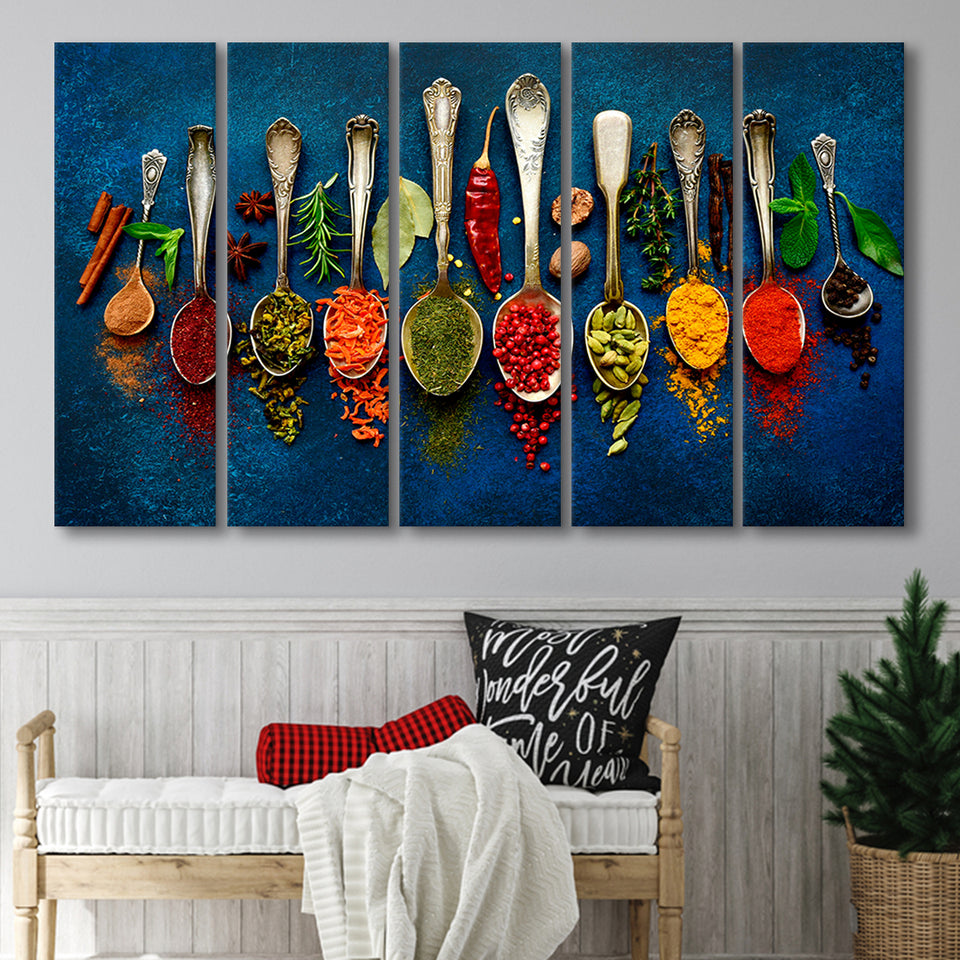 kitchen art print 5 piece b canvas prints wall art, multi panels