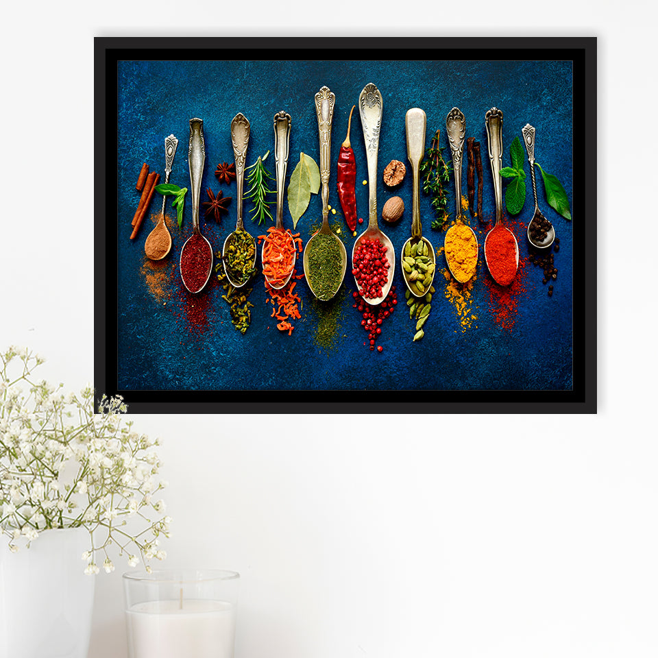 Kitchen Art Print Framed Canvas Prints Wall Art Decor, Framed Picture, Floating Frame