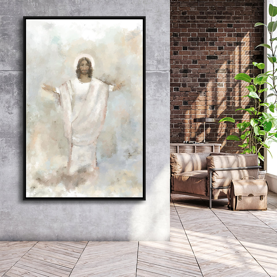 Known To Me Jesus Christ Easter II Framed Canvas Prints Wall Art - Painting Canvas, Floating Frame, Wall Decor