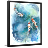 Koi Fish Framed Wall Art - Framed Prints, Print for Sale, Painting Prints, Art Prints