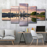 Kolkata India Wall Art 5 Piece Canvas Prints Wall Art Decor, Multi Panels, Mixed Canvas