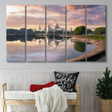 Kolkata India Wall Art 5 Piece B Canvas Prints Wall Art, Multi Panels,Large Canvas