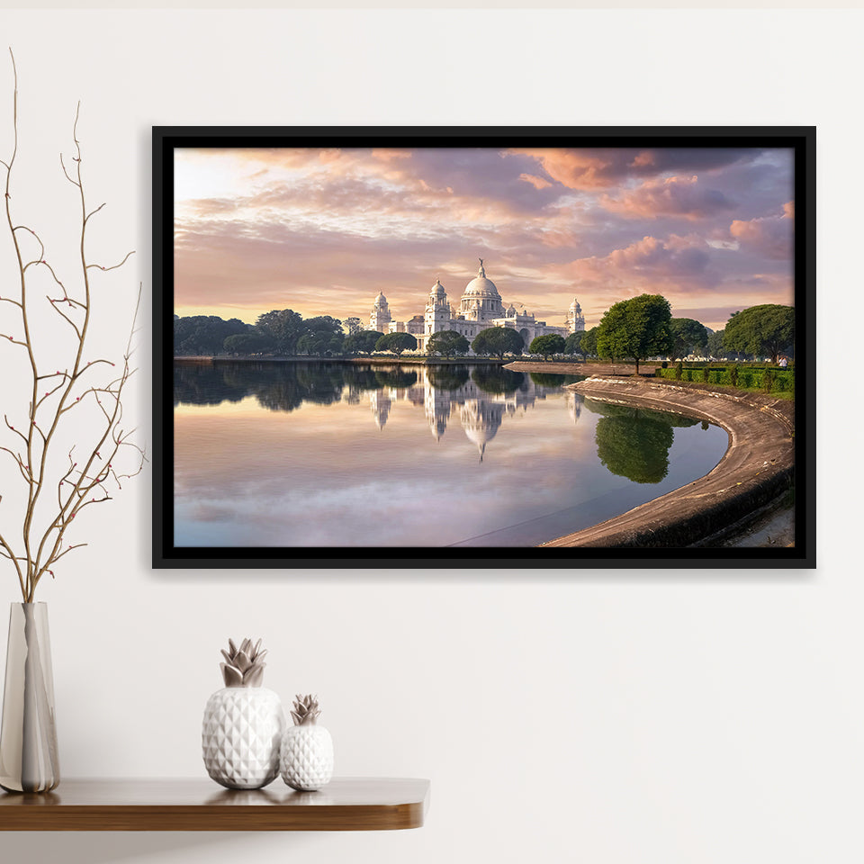 Kolkata India Wall Art Framed Canvas Prints Wall Art Decor, Framed Picture, Floating Frame