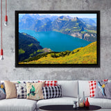 Konigssee Lake in Germany Alps Framed Canvas Prints Wall Art - Painting Canvas, Wall Decor, Home Decor