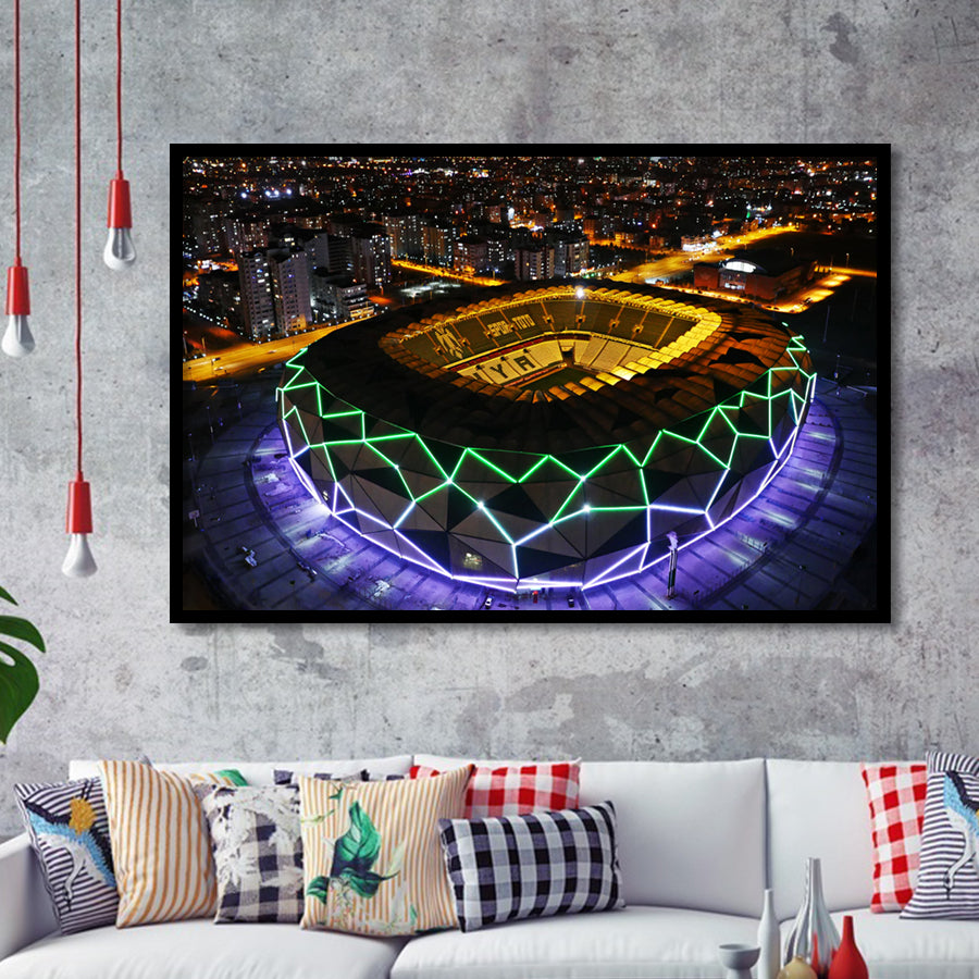 Konya Buyuksehir Stadium Art Prints Wall Decor - Painting Prints, Wall Art, Fan Gift, For Sale