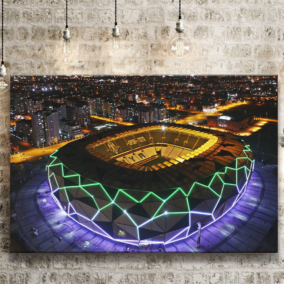 Konya Buyuksehir Stadium Canvas Prints Wall Art - Painting Canvas, Wall Decor, Fan Gift, Art Prints