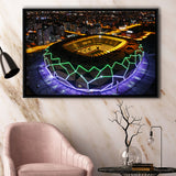 Konya Buyuksehir Stadium Framed Canvas Prints Wall Art - Painting Canvas, Wall Decor,Floating Frame