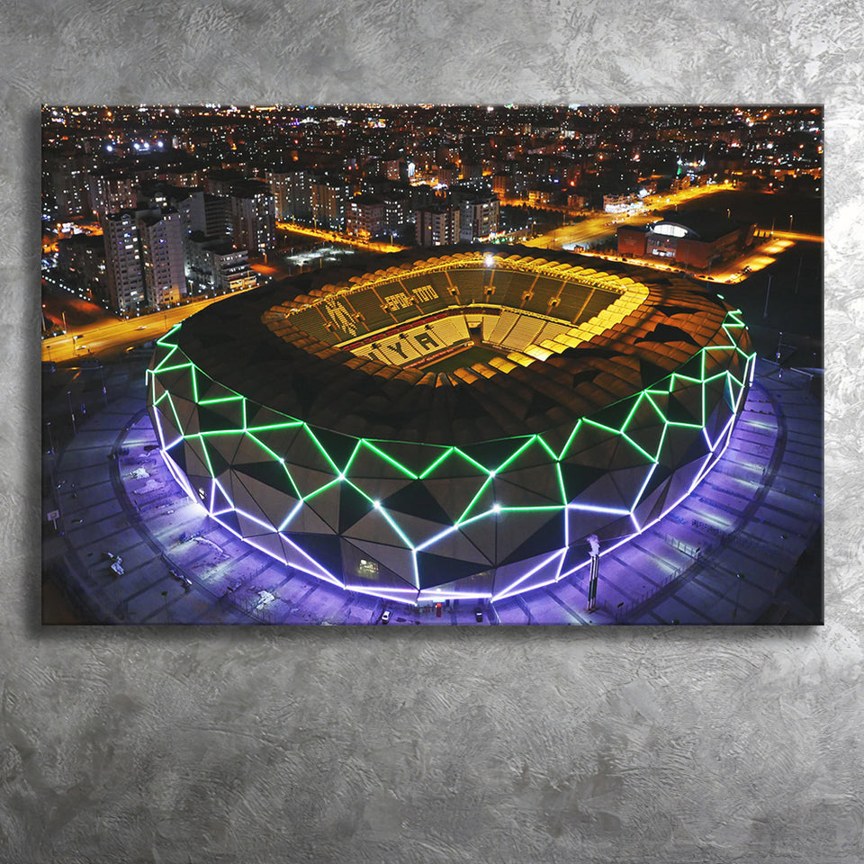 Konya Buyuksehir Stadium Canvas Prints Wall Art - Painting Canvas, Wall Decor, Fan Gift, Art Prints