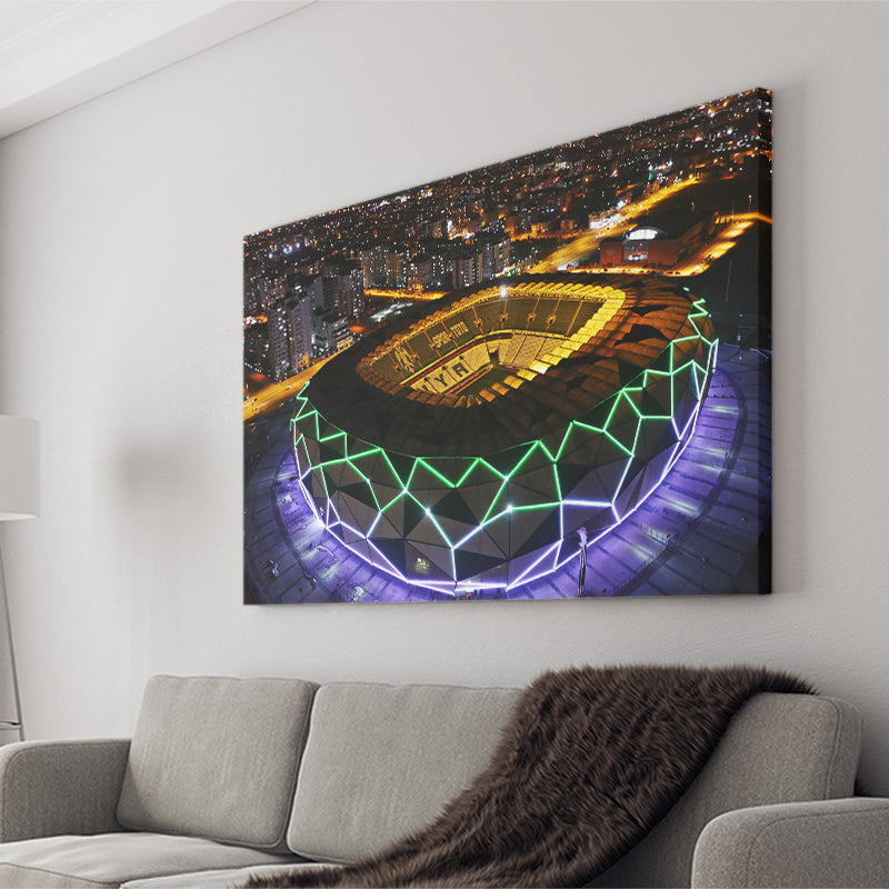 Konya Buyuksehir Stadium Canvas Prints Wall Art - Painting Canvas, Wall Decor, Fan Gift, Art Prints
