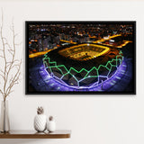 Konya Buyuksehir Stadium Framed Canvas Prints Wall Art - Painting Canvas, Wall Decor,Floating Frame