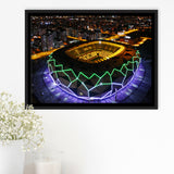Konya Buyuksehir Stadium Framed Canvas Prints Wall Art - Painting Canvas, Wall Decor,Floating Frame