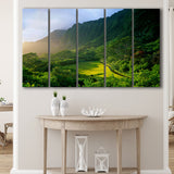 Koolau Golf Club Hole 15 Koolau Golf Courses, Hawaii, 5 Panels Extra Large Canvas Prints Wall Art Decor