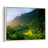 Koolau Golf Club Hole 15 Koolau Golf Courses, Hawaii, Golf Art Print, Framed Canvas Prints Wall Art Decor, Floating Frame