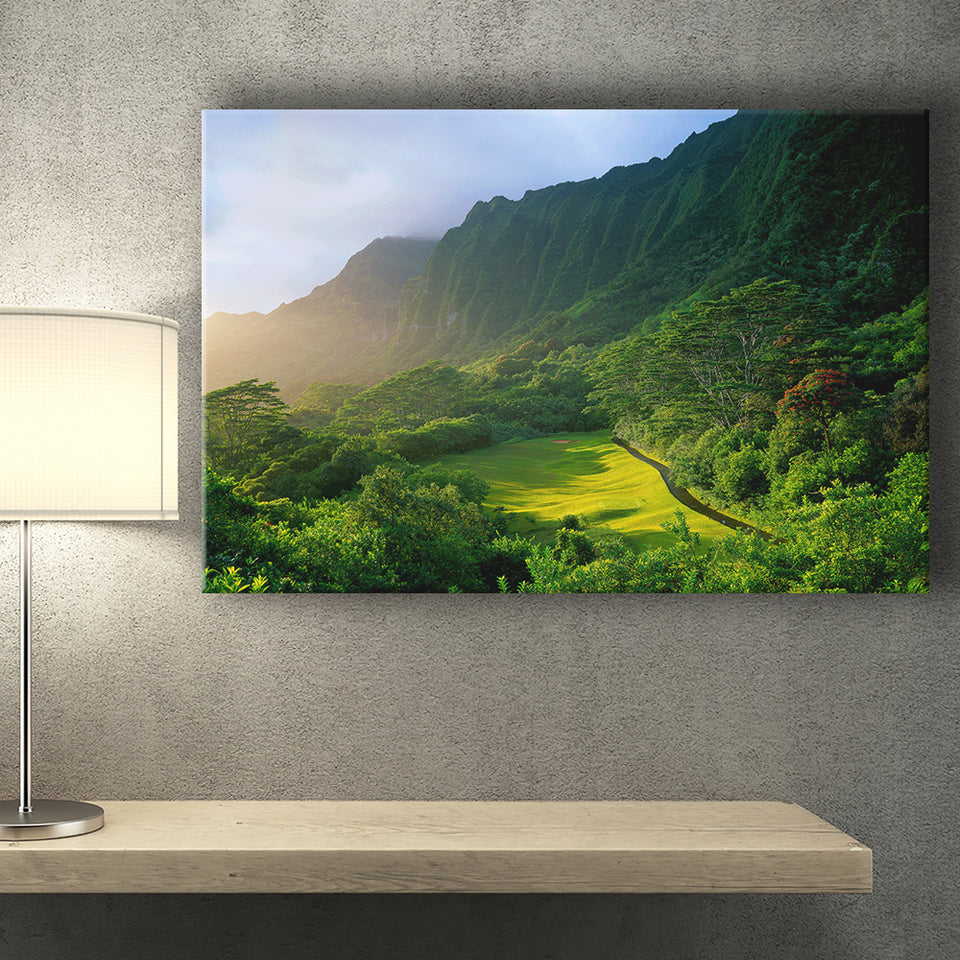 Koolau Golf Club Hole 15 Koolau Golf Courses, Hawaii, Golf Art Print, Golf Lover, Canvas Prints Wall Art Decor