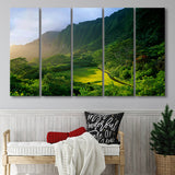 Koolau Golf Club Hole 15 Koolau Golf Courses, Hawaii, 5 Panels Extra Large Canvas Prints Wall Art Decor