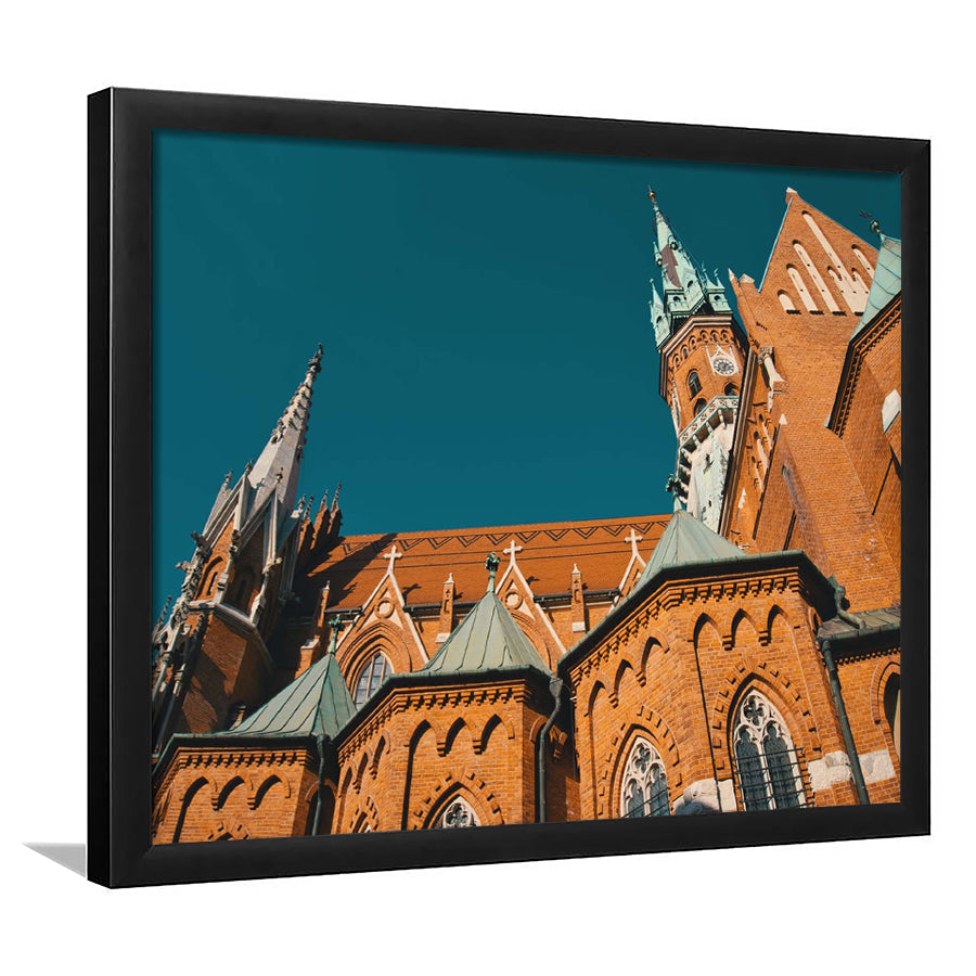 Krakow, Krakow Old Town Framed Art Prints Wall Art Decor,Black Frame, Ready to hang