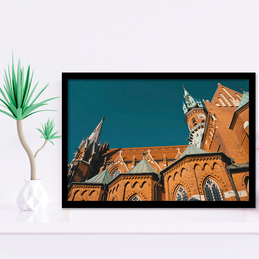 Krakow, Krakow Old Town Framed Art Prints Wall Art Decor,Black Frame, Ready to hang